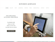 Tablet Screenshot of kitchenipadrack.com